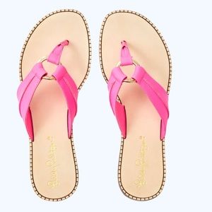 Lilly Pulitzer sandals.